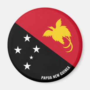 Papua Neue Guinea Flag Charming Patriotic Magnet