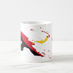 Papua-neue Guinea Flag-Karte Tasse