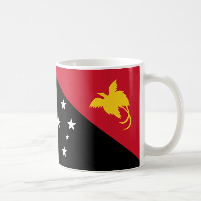 Papua Neue Guinea Flag Keramik Kaffee Tasse (Rechts)