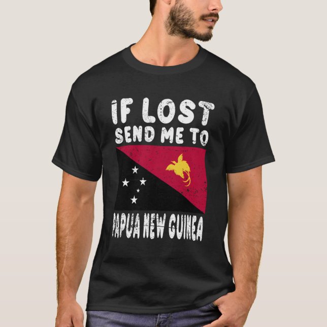 Papua neue Guinea Flag, wenn ich verstorben bin na T-Shirt (Vorderseite)