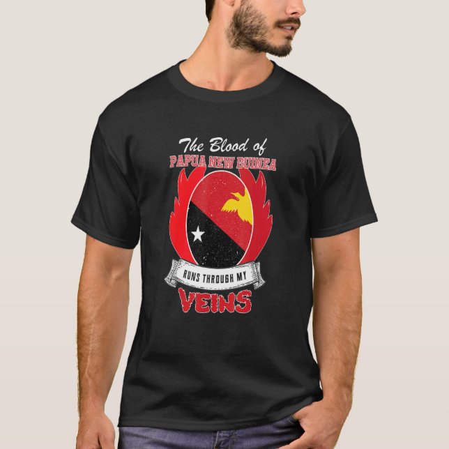 Papua - Neue Guinea in meinen Venen T-Shirt (Vorderseite)