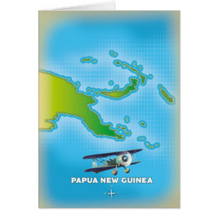 Papua neue Guinea Karte.