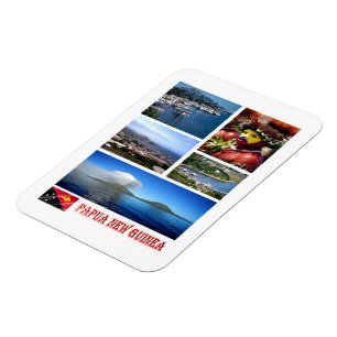 Papua - Neue Guinea - Mosaik - Magnet