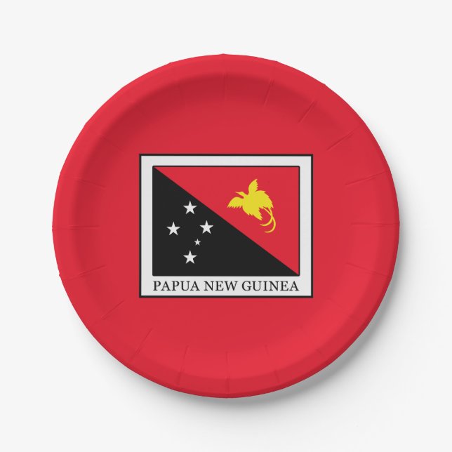 Papua Neue Guinea Pappteller (Vorderseite)