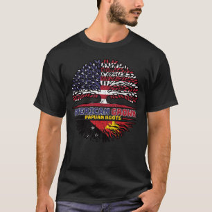 Papua Neue Guinea Papuan American USA Tree Roots T-Shirt