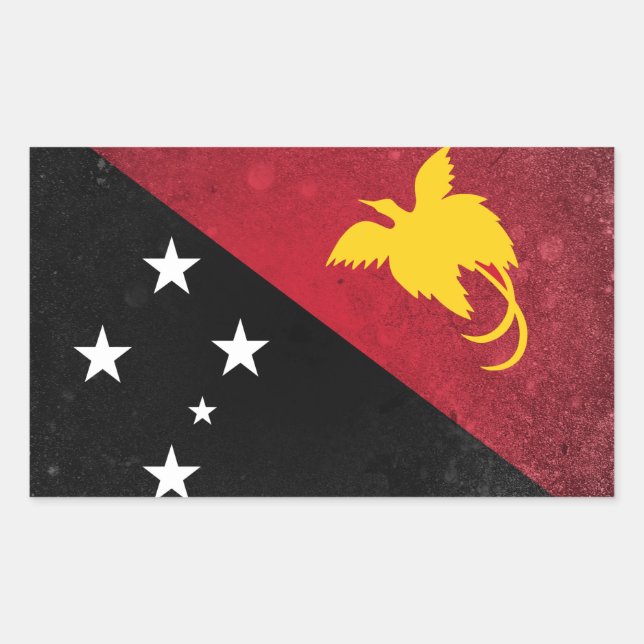 Papua Neue Guinea Rechteckiger Aufkleber (Vorderseite)