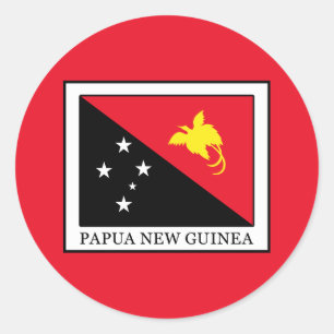 Papua Neue Guinea Runder Aufkleber