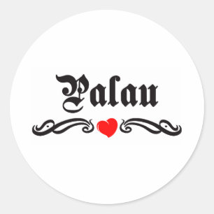 Papua Neue Guinea Tattoo Style Runder Aufkleber