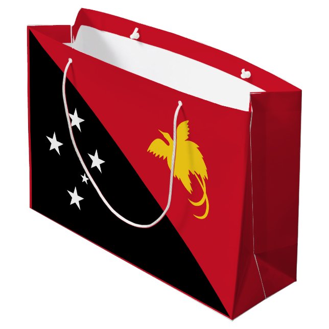 Papua-Neuen Guinea Große Geschenktüte (Rückseite Schrägansicht)