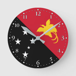 Papua-Neuen Guinea Runde Wanduhr