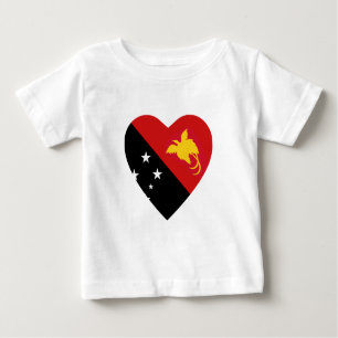 Papua Neuer Guinea Flag Herzstück T - Shirt