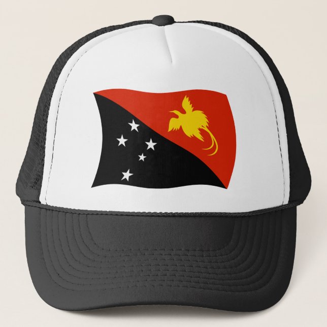 Papua-neuer Guinea-Flag-Hut Truckerkappe (Vorderseite)