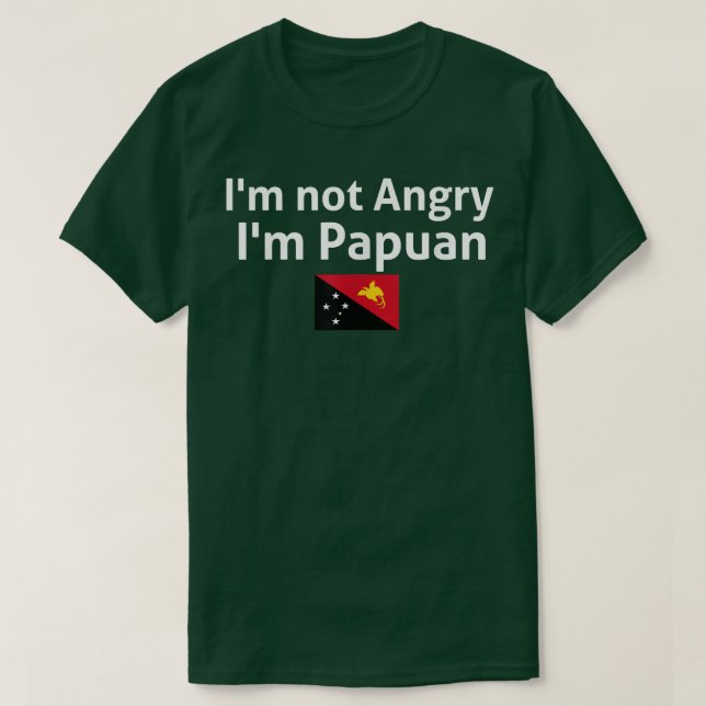 Papua-Neuer Guinea Papuanische Flagge 51 T-Shirt (Design vorne)