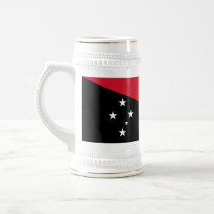 Papua-Neuguinea-Flagge Bierglas