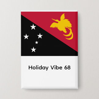 Papua neuguinea flagge button