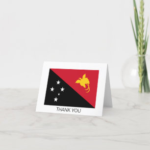Papua-Neuguinea-Flagge Dankeskarte