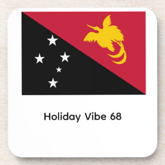 Papua neuguinea flagge getränkeuntersetzer
