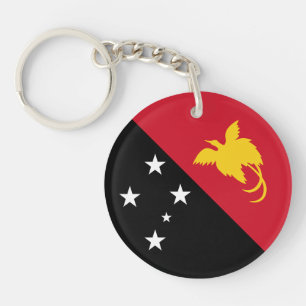 Papua-Neuguinea-Flagge Schlüsselanhänger