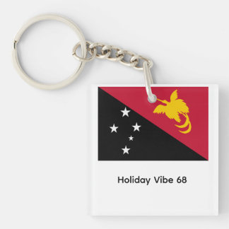 Papua neuguinea flagge schlüsselanhänger