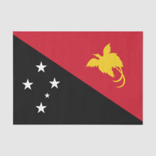 Papua-Neuguinea-Flagge Seidenpapier
