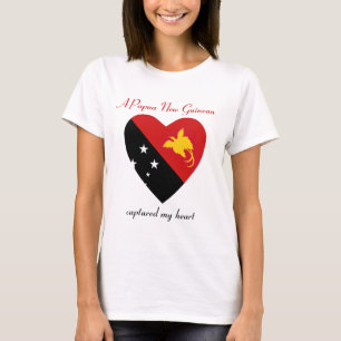 Papua-Neuguinea-Flagge Sweetheart T-Shirt