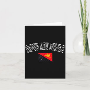 Papua-Neuguinea-Flagge Vintage Retro Erbe Karte