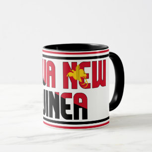Papua-Neuguinea Nationalflagge Patriotischer Kaffe Tasse