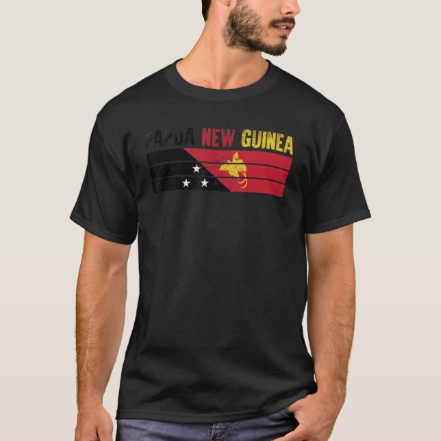 Papua Neuguinea Neue Guinea Flag Papua Neuguinea F T-Shirt (Vorderseite)