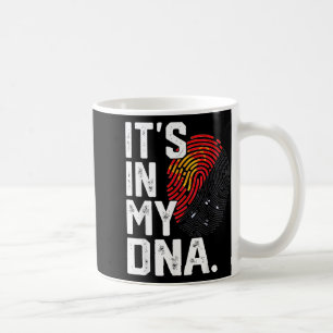 Papua-Neuguinea-Wurzeln-Flagge-Fingerabdruck-Grafi Kaffeetasse