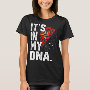 Papua-Neuguinea-Wurzeln-Flagge-Fingerabdruck-Grafi T-Shirt