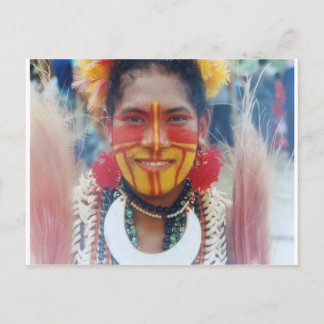 Papua New Guinea Girl Postkarte