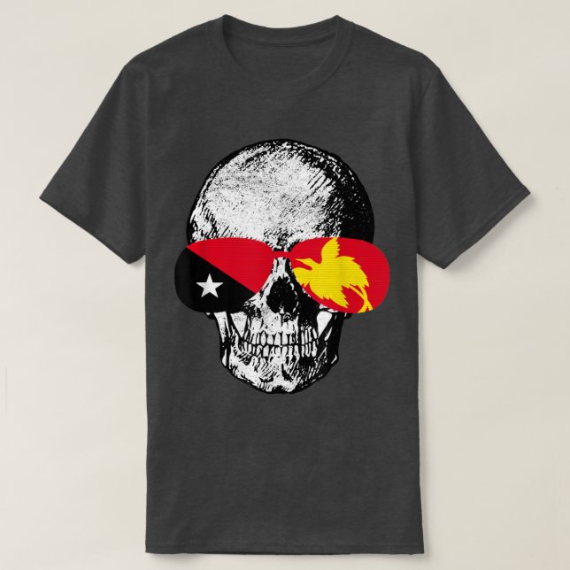 Papua New Guinea Papuan Flag 55 T-Shirt (Design vorne)