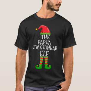 Papua New Guinean Elf Familie passt Weihnachten T-Shirt