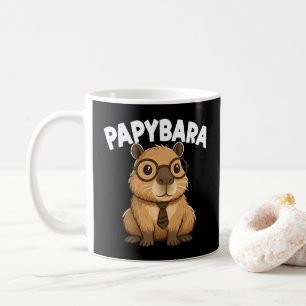 Papybara Funny Capybara Vater Kaffeetasse