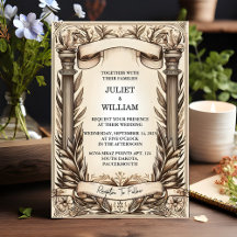 Papyrus Vintag Retro Vellum Overlay Wedding