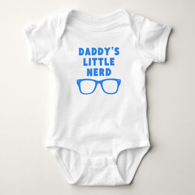 Papys kleiner Nerd Baby Strampler (Vorderseite)