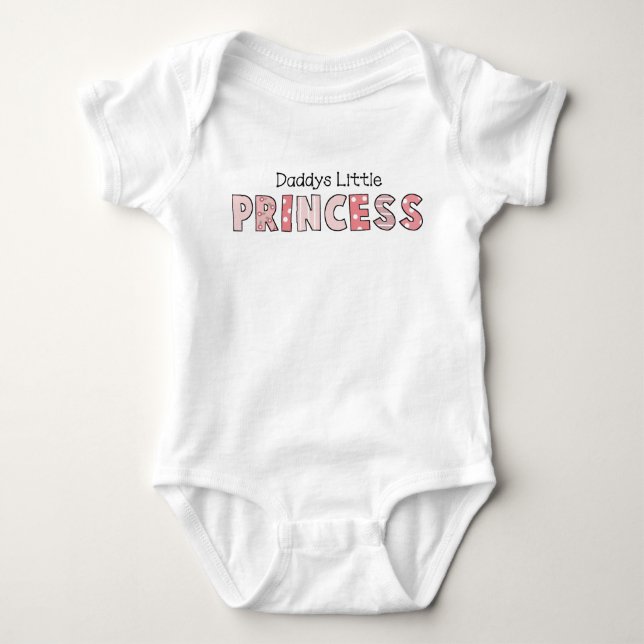 Papys kleines Princess Baby Strampler (Vorderseite)