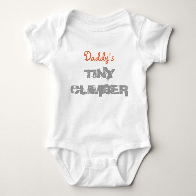 Papys winziger Kletterbaby-Strampler Baby Strampler (Vorderseite)