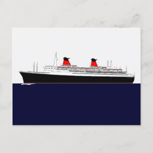 Paquebot Frankreich Postkarte