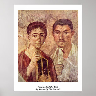 Paquius und seine Ehefrau durch Meister des Portra Poster