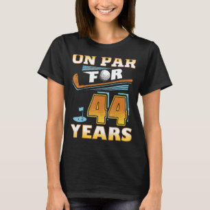 Par für 44 Jahre Golf Player Golfer 44. Geburtstag T-Shirt