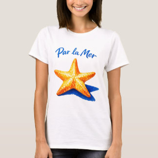 Par La Mer Küstenwasserfarbe Seestern Kunst T-Shirt
