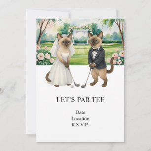 Par Lass für Katzenliebhaber WEDDING Einladung