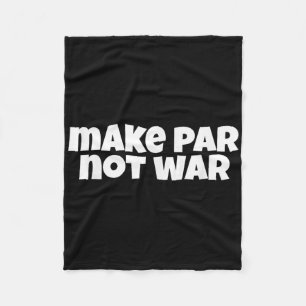 Par Not War Golf Handicap T-Shirt Putter Driver B Fleecedecke