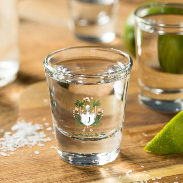 Par-T-Shirt-Bridesmaids-Monogramm | Golf Bachelore Schnapsglas (Von Creator hochgeladen)