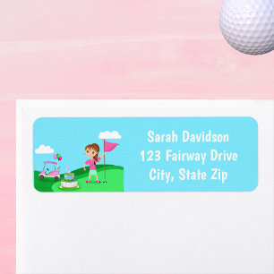 Par-T-Shirt Chibi Girl Birthday Golf Party