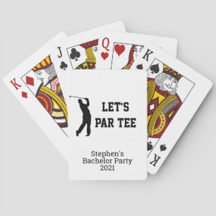 Par T-Shirt Custom Golf Bachelor Party Spielkarten
