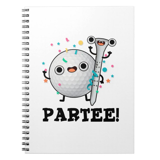 Par-T-Shirt Funny Golf Pun Notizblock (Vorderseite)