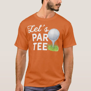 Par T-Shirt Golf Ball mit T-Shirt Button Funny Gol