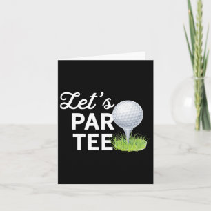 Par T-Shirt Golf Ball mit T-Shirt Button Funny Gol Karte